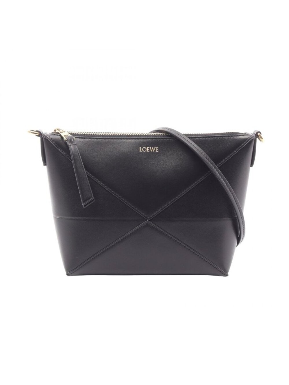 Loewe Clutch Puzzle Fold Pouch Leather Shoulder Bag